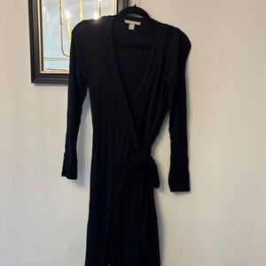 Banana Republic Elegant Black Wrap Dress